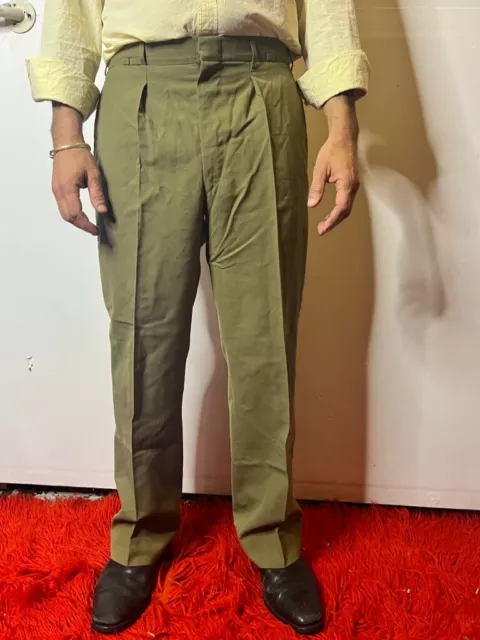 Vintage 1982 AGCF Victoria Australian Army Green Uniform Trousers Genuine 34"