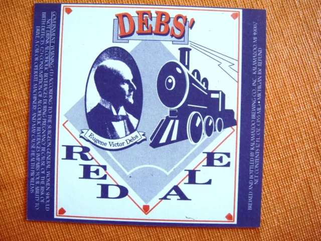 KALAMAZOO BREWING  beer label - KALAMAZOO MI  with train