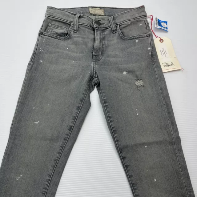 NWT The Stiletto Sellwood Current Elliott size 27 Destroy Distressed Jeans 25x25