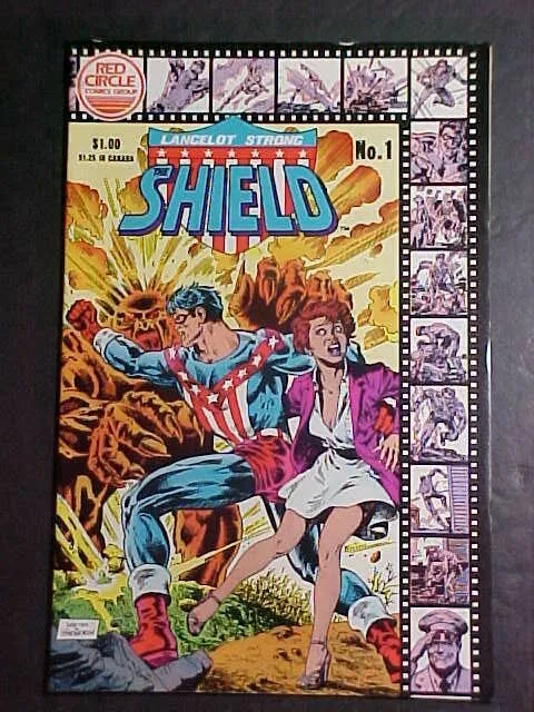 Lancelot Strong: The Shield #1! Fn 1983 Red Circle Comics