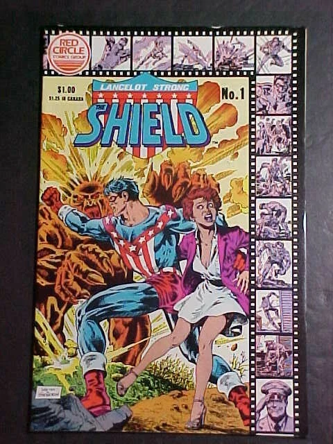 Lancelot Strong: The Shield #1! Fn 1983 Red Circle Comics
