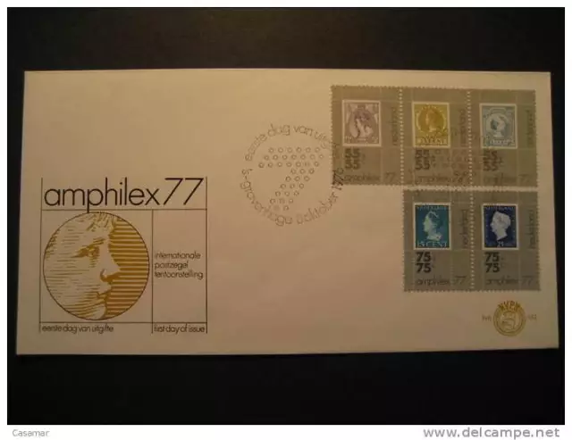 Netherlands Gravenhage 1976 Amphilex Royal Family Stamps On • Stempeln Sur T