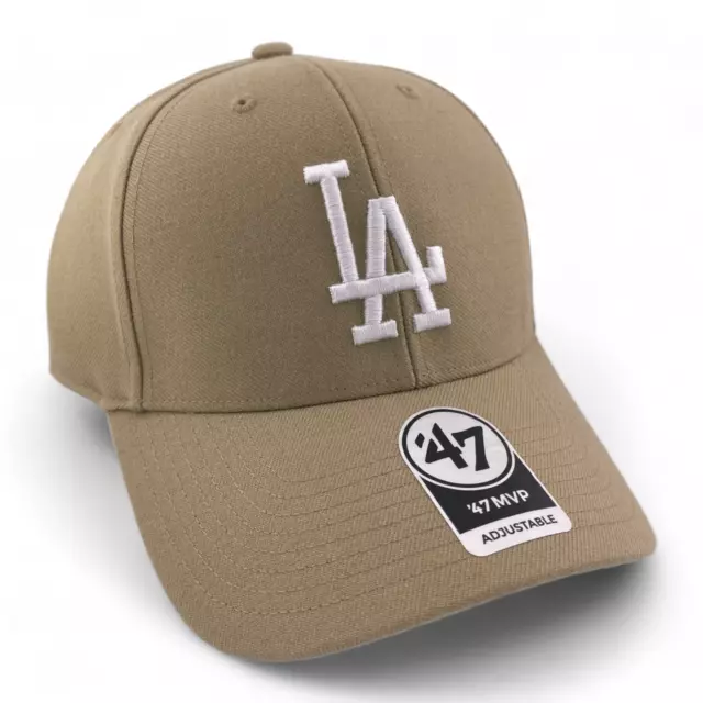 '47 BRAND LOS Angeles Dodgers MLB Tan Gray UV MVP Adjustable Hat (ERROR ...