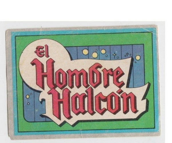 Hawkman Emblem - Vintage Cromy Trading Sticker Very Rare Argentina 1985