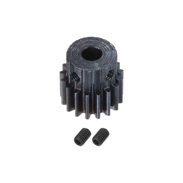 1Mod 17T Pinion Gear 5mm Bore Hardened Steel Motor Rack Spur Gear with Step