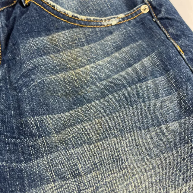 Dsquared2 Blue Denim Cotton Distressed Casual Jorts Jean Shorts Mens W32" 3