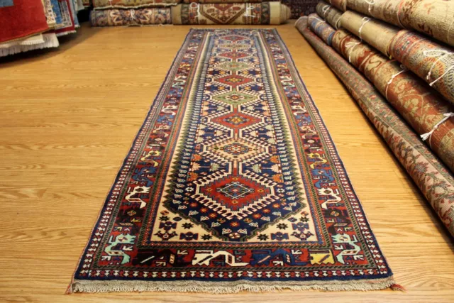 Anatolian _ANTIQUE _CAUCASIAN_DESIGN_RUG 10 FT. Runner  kazak Design Tribal