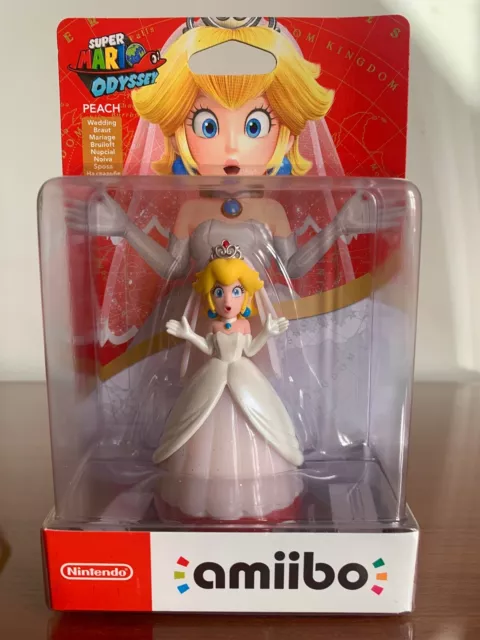 Nintendo Amiibo Peach Wedding Outfit - Mario Odyssey Collection - Brand New