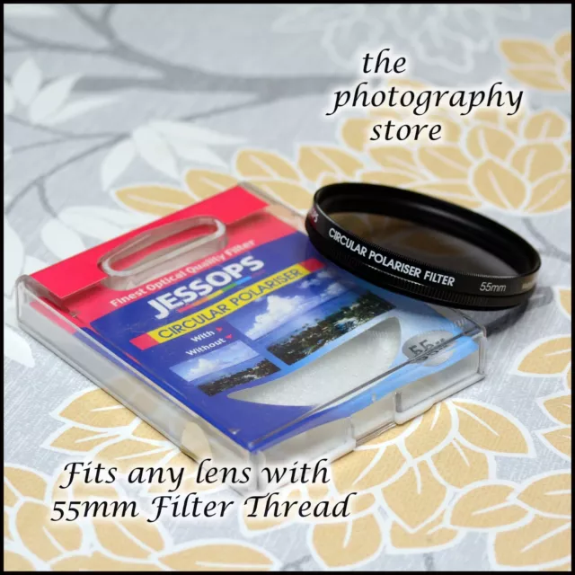 55mm Jessops CPL Circular Polariser Digital Filter colours skies FREE POST
