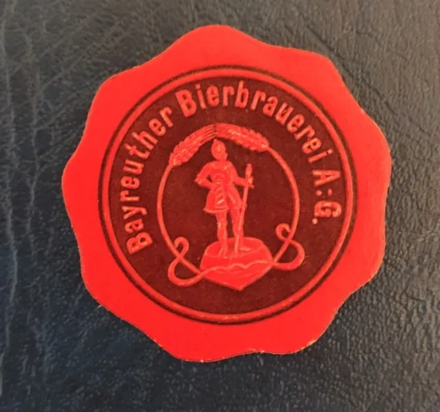 BAYREUTH Oberfranken Franken  Siegelmarke Reklamemarke  Brauerei Bayreuther ....