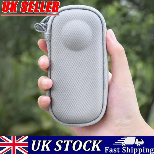 Hard Shell Protective Case PU Carrying Case for Insta360 One X3/2 (Grey)