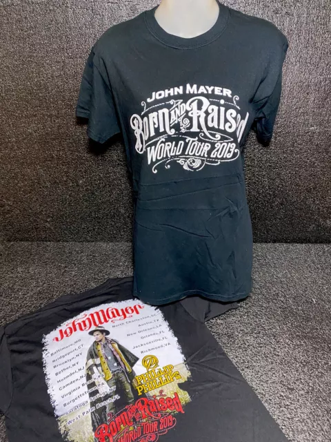 John Mayer Born And Raised World Tour 2013 Concert Tour Tshirt