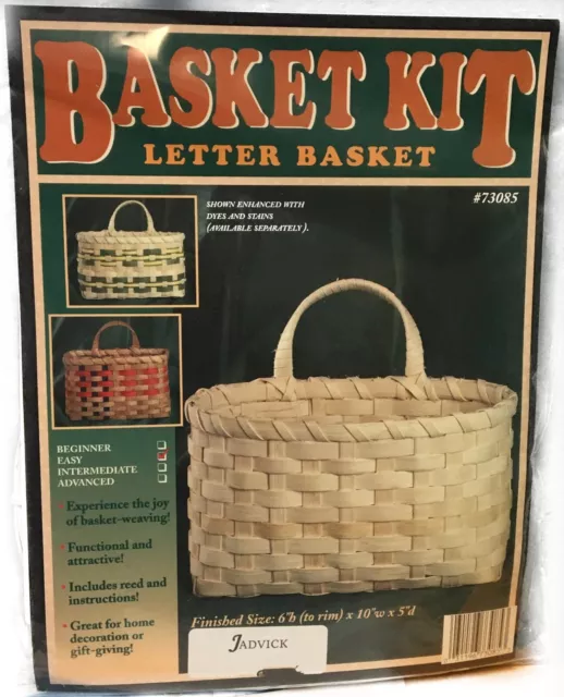 Kit completo de cartas de cesta, tejido, suministros, caña, patrón