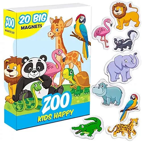 magdum Fridge Magnets For Toddlers 20 ZOO Kids Fridge  Assorted Style Names