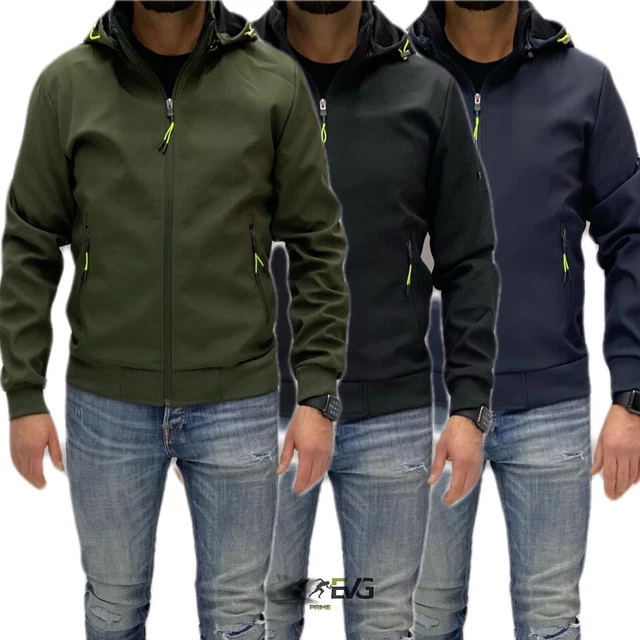 Giubbotto Giubbino Uomo Primaverile Con O Senza Cappuccio Giacca Impermeabile