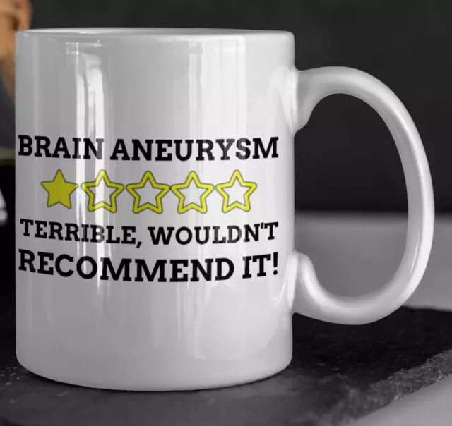 Funny Brain Aneurysm Mug 11oz 330ml Brain Surgery Gift Ideas Atherosclerosis