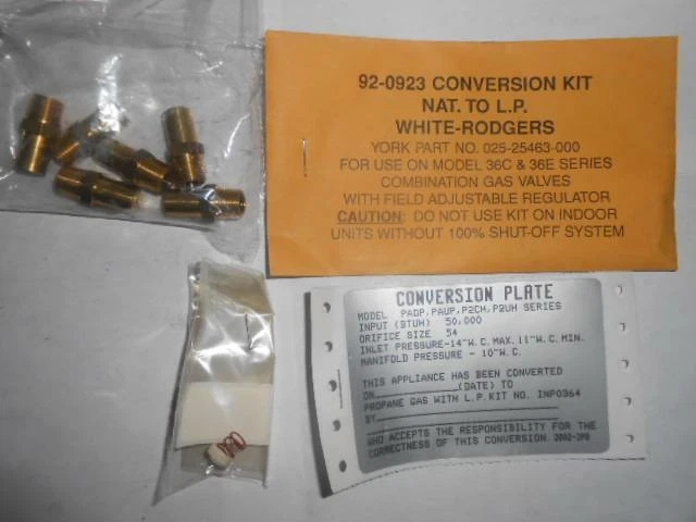 York 1Np0364 Lp Conversion Kit For Padp 94628