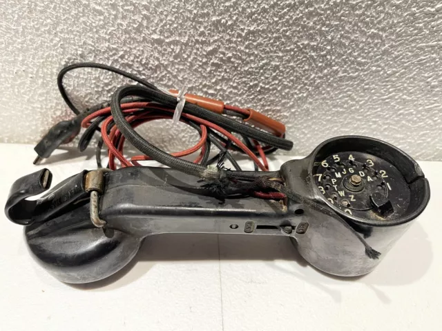 Western Electric Bell System Lineman Mini Rotary Test Phone for Parts/Repair #AB