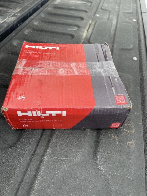 Hilti CP 617XL 9”x9” Firestop Putty pad -  (20 Count)