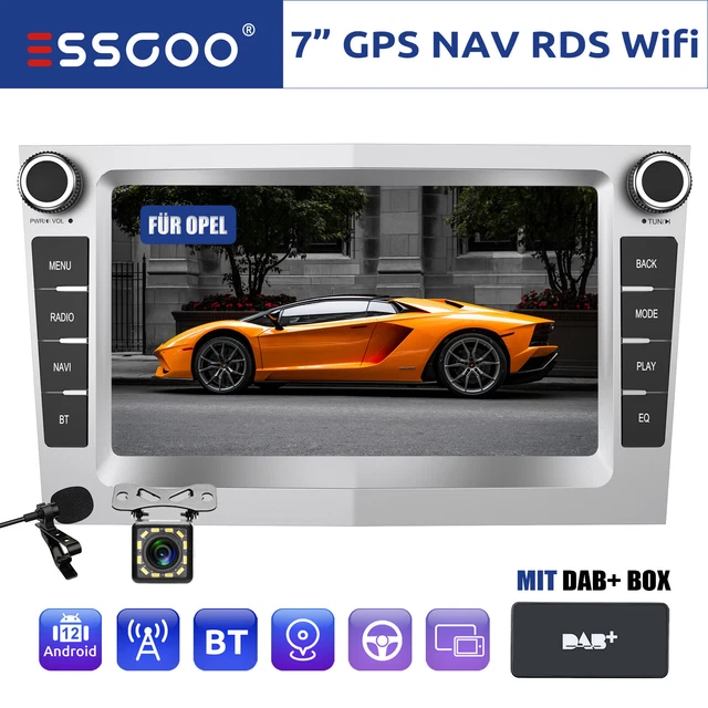 7" Autoradio Android 12 DAB+ GPS MIK Kam Für Opel Astra H Antara Zafira Corsa C