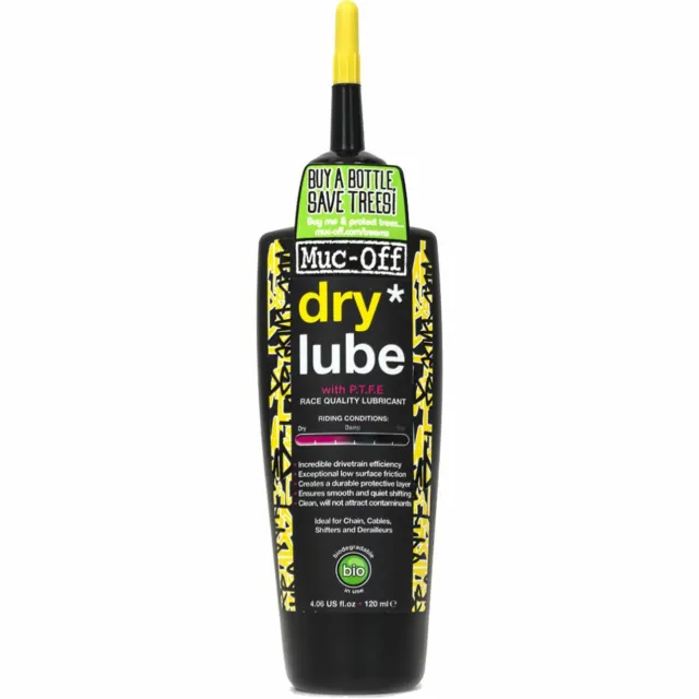 Muc-Off Dry PTFE Chain Lube 120ml for Bike Cycle
