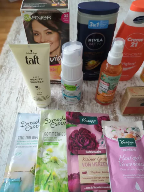 Kosmetik großes Paket 14-tlg. Duschgel, Haarpflege Wellness Taft Garnier Kneipp