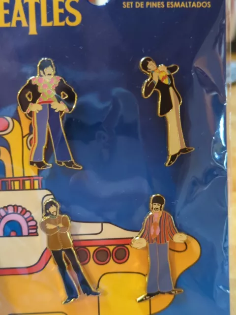 NEW Funko THE BEATLES Yellow Submarine Enamel set of all four beatles