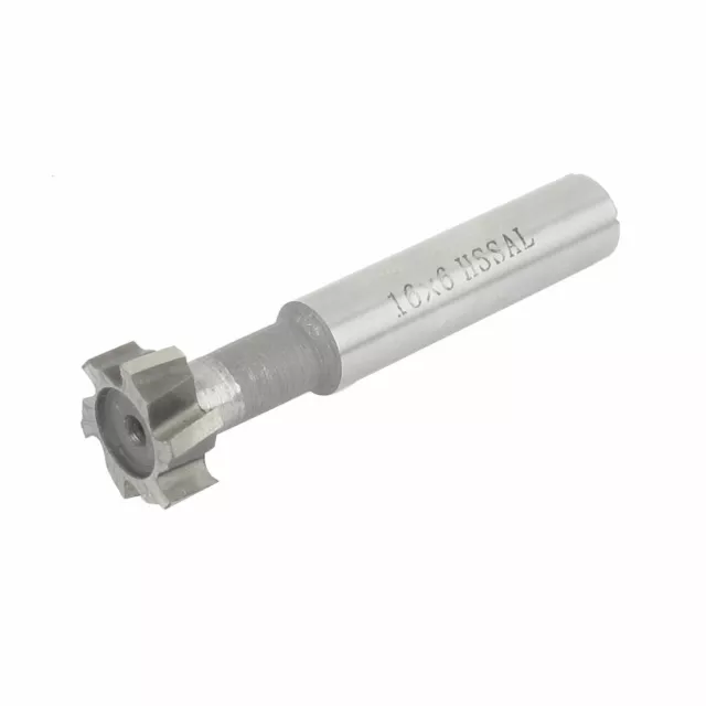 16mm Dia 6mm De Profondeur Coupe 6 Flûtes À Rainure En T. Hss-Al Fin Mill Fraise