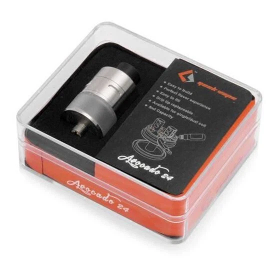 Kit Atomiseur reconstructible Avocado 24 plateau Velocity Réglable argenté 5ml