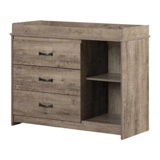 Tassio Changing Table, Weathered Oak