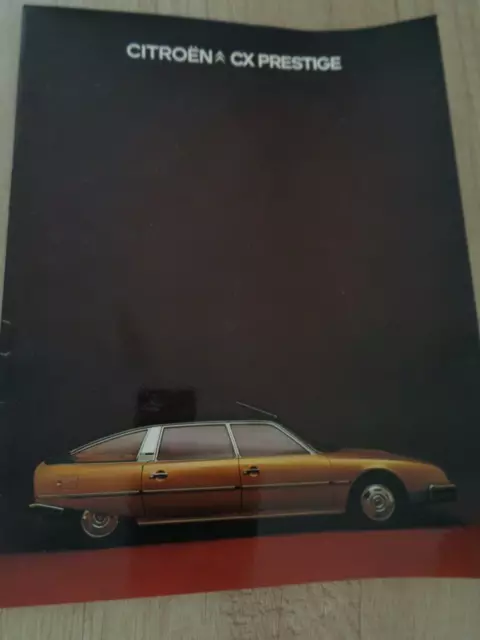 Citroen - Catalogue - Pub - Brochure Luxe Cx  Prestige