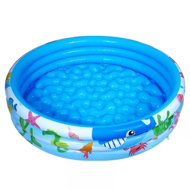 IBASETOY PVC Aufblasbarer Pool Runder Haushalt Spielwasserpool Babybad Sommer 3