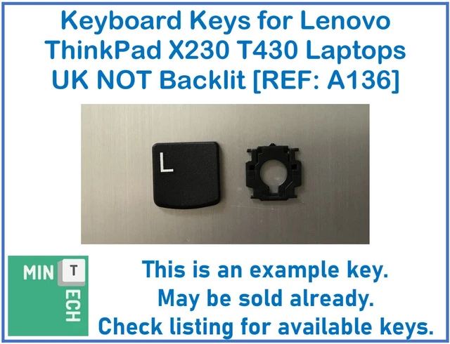 Thinkpad Keys KEYBOARD REPLACEMENT KEYS for Lenovo ThinkPad X230 T430 Laptops UK NOT ...