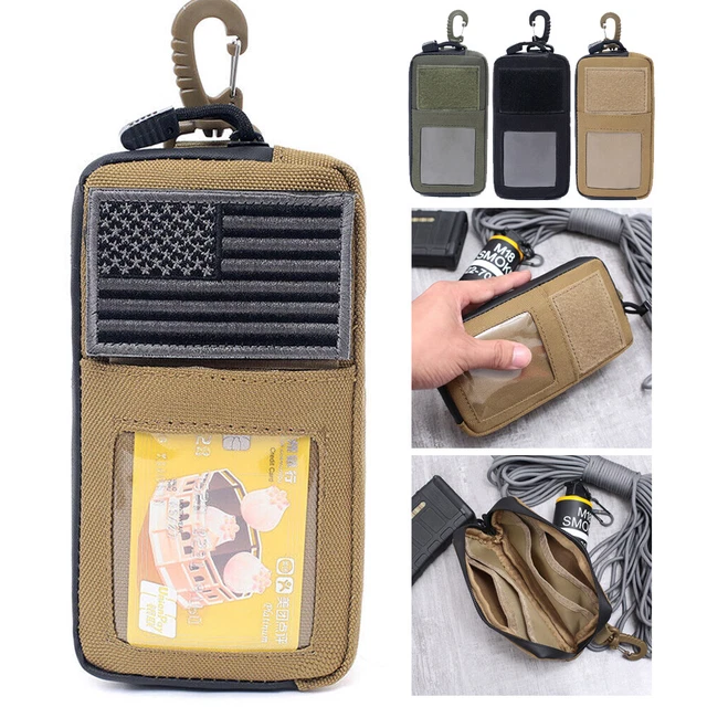 Molle EDC Pouch Tactical Belt Waist Pack Utility Card Wallet Phone Holder Bag US