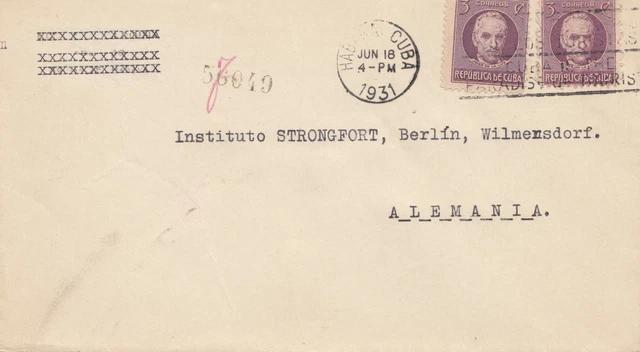 1931: Habana To Berlin, Instituto Strongfort