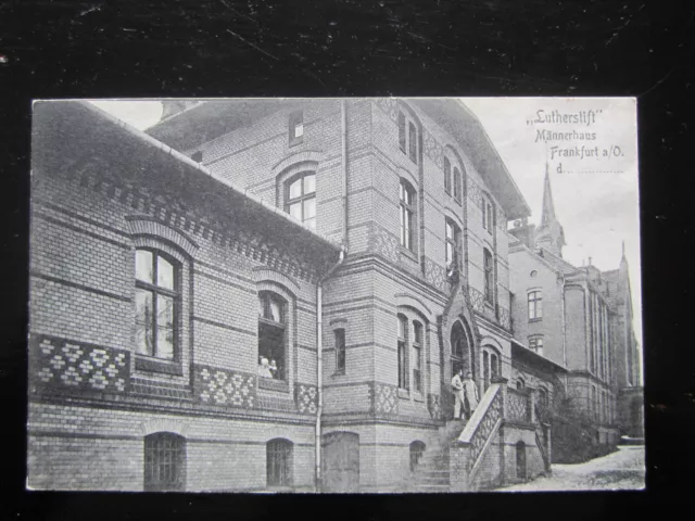 alte orig. AK  Frankfurt / Oder ca. 1910 Lutherstift Männerhaus