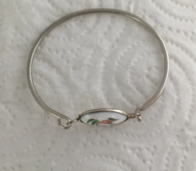 Bracelet Moderniste Signé QPLUS - Plaqué Argent Années 60/70 - Occasion Vintage
