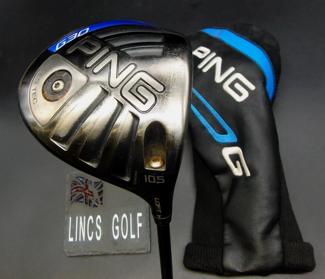 Ping G30 10,5° Driver steifer Graphitschaft Golf Pride Griff & Ping Head Abdeckung