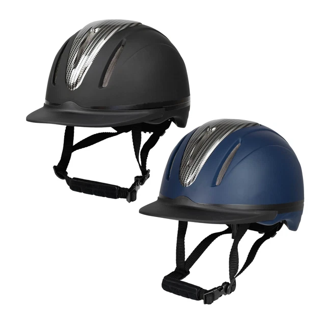 Reithelm Reitkappe Reiterhelm Innovation Carbon RL24 matt schwarz blau XS-XL
