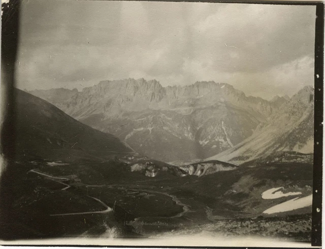 ANTIQUE PHOTO - VINTAGE SNAPSHOT - GALLIBIER NECK MOUNTAIN - MOUNTAIN circa 1910 2