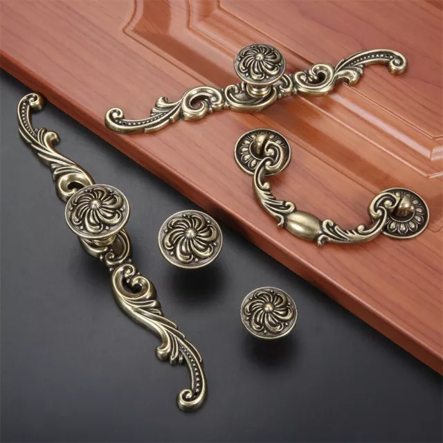 1pc Retro Furniture Handle Cabinet Door Knob Drawer Pull Closet Kitchen Hardware