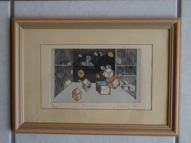 Lithographie Corto Maltese-La Mesquita signée, numérotée