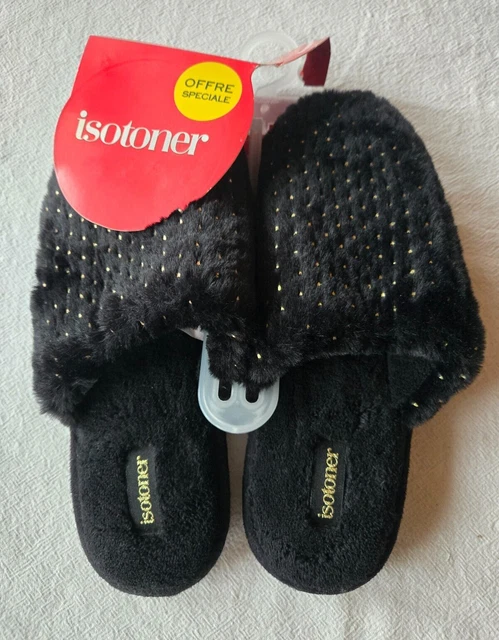 Chaussons Isotoner à Mémoire De Forme - Coton Bio - Taille 39 - Neufs Avec Étiquettes