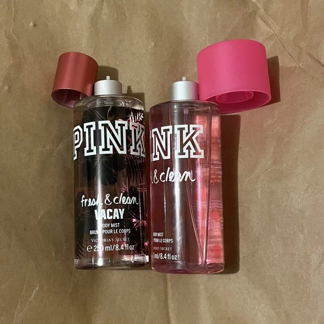 FLAW Victoria's Secret VS PINK Fresh And Clean Vacay Fragrance Body Mist  Set