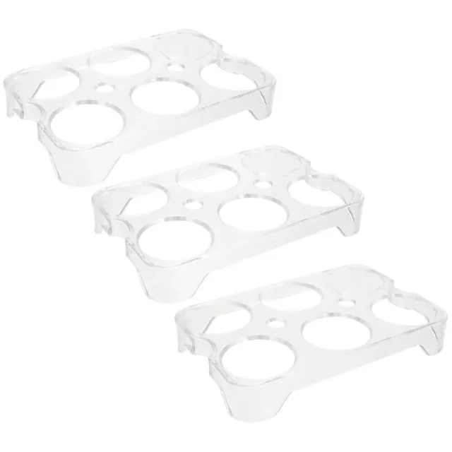 6 Egg Tray Refrigerator Storage Rack - 3 Drawer Egg Holder-IR