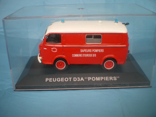 Miniature Eligor 1/43 – Peugeot D3A Ambulance Pompiers Bourg-en-Bresse – Occasion