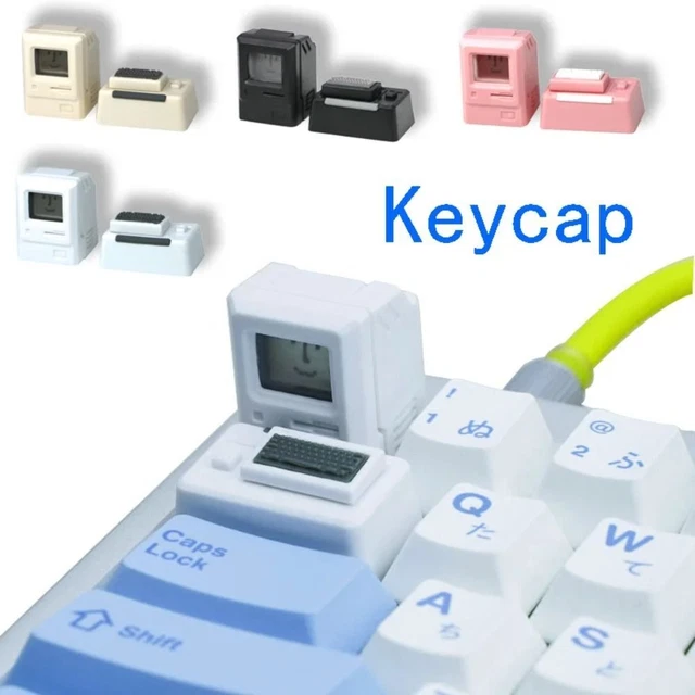 RETRO MECHANICAL KEYBOARD Classic Keycap Shell Keyboard Covers Computer ...