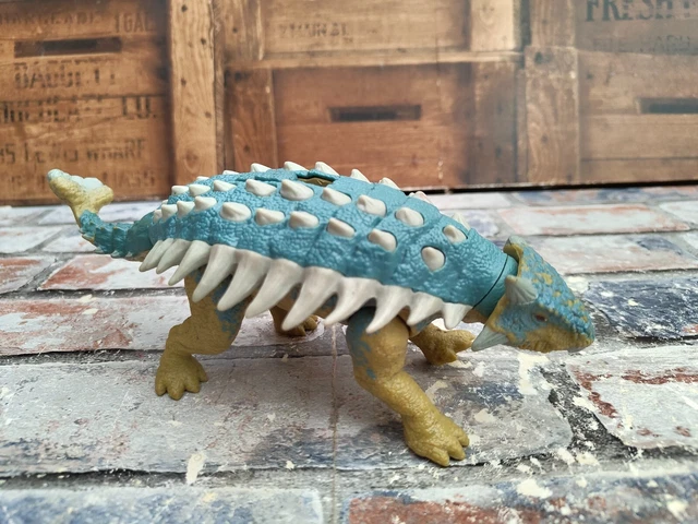 JURASSIC WORLD CAMP Cretaceous Ankylosaurus Bumpy Action Figure with ...