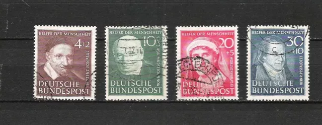 Bund, BRD, Jahrgang 1951, Mi. Nr. 143 - 146, gestempelt ʘ