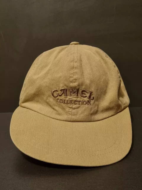 Camel Collection Vintage Cigarette Hat Cap Tan Beige Strap Back 90's VGC